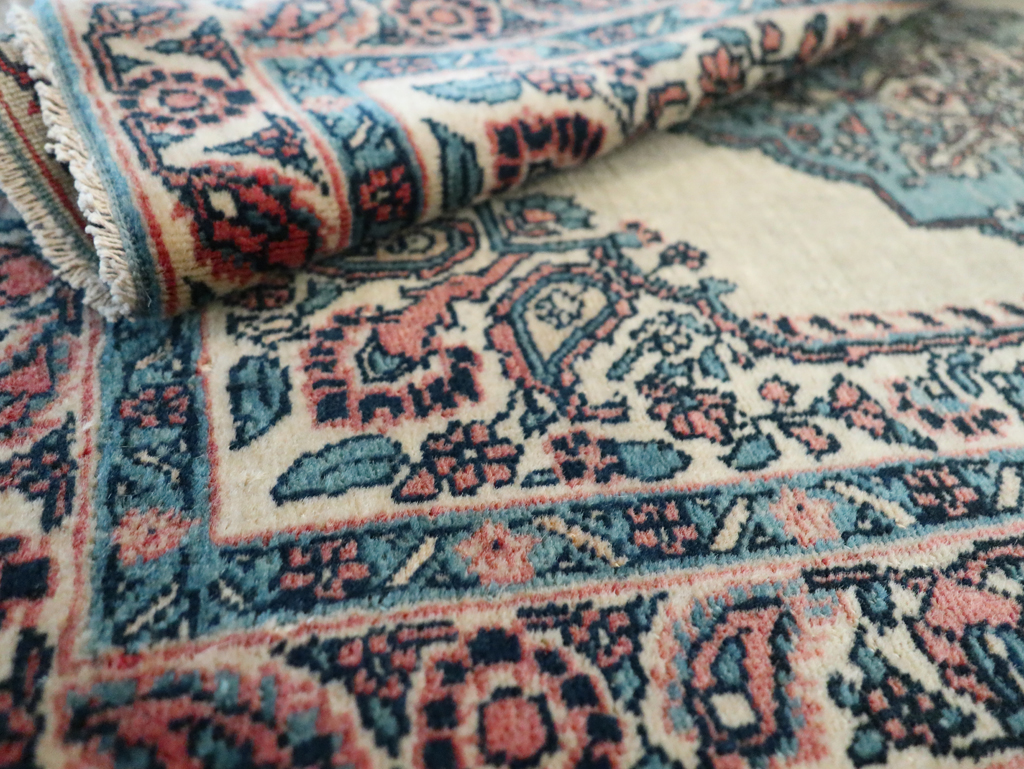 Antique Persian Tabriz Hagi Jalili Throw Rug, No.29482 - Gsblank