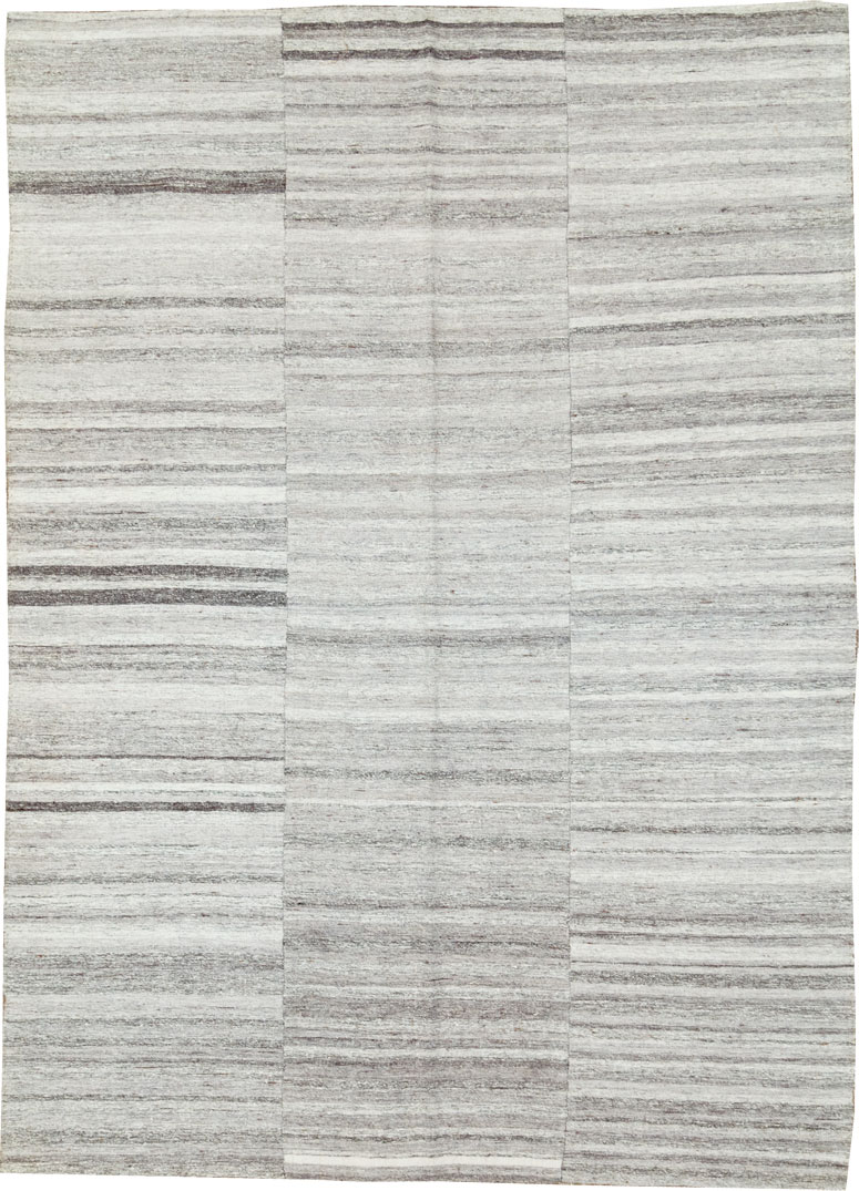 Vintage Turkish Flatweave Kilim Accent Rug, No.29488 - Gsblank