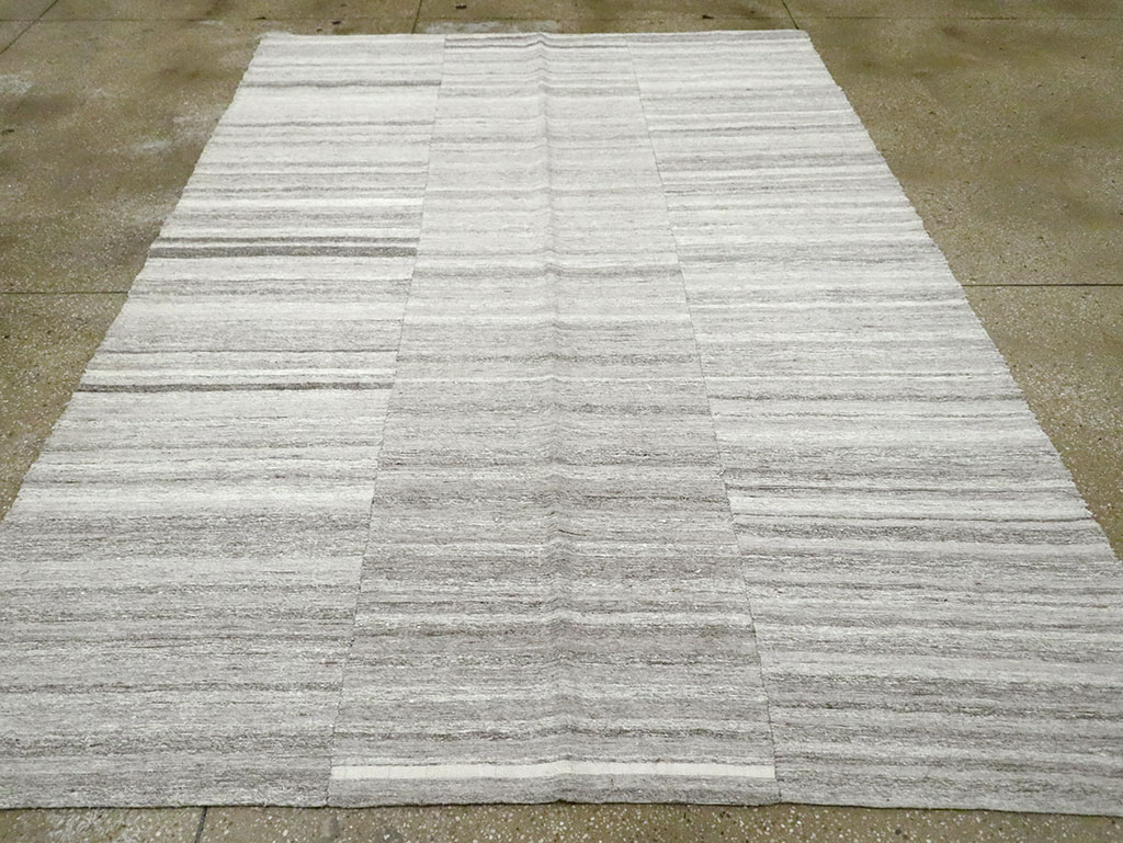 Vintage Turkish Flatweave Kilim Accent Rug, No.29488 - Gsblank