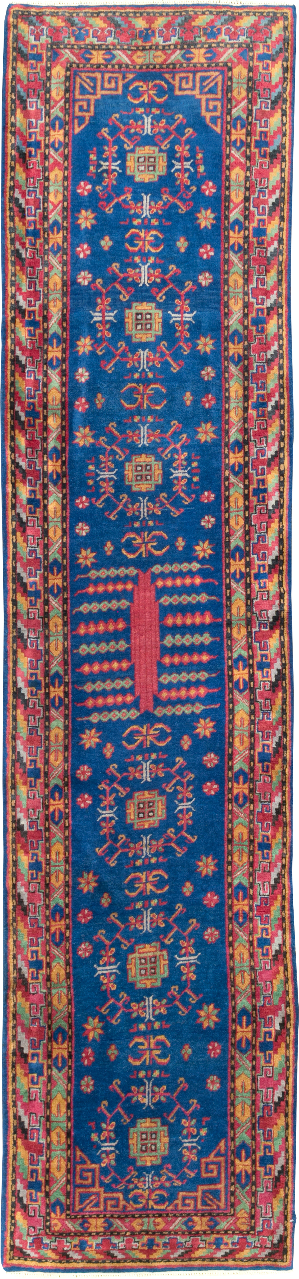 Antique East Turkestan Khotan Runner, No.29489 - Gsblank