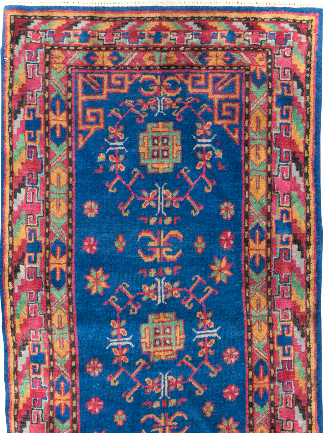 Antique East Turkestan Khotan Runner, No.29489 - Gsblank