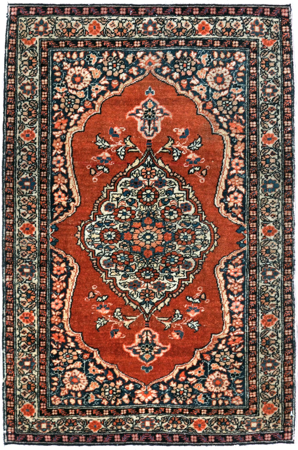 Antique Persian Tabriz Haji Jalili Throw Rug, No.29492 - Gsblank