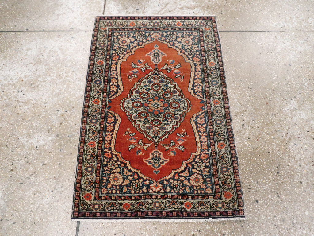 Antique Persian Tabriz Haji Jalili Throw Rug, No.29492 - Gsblank
