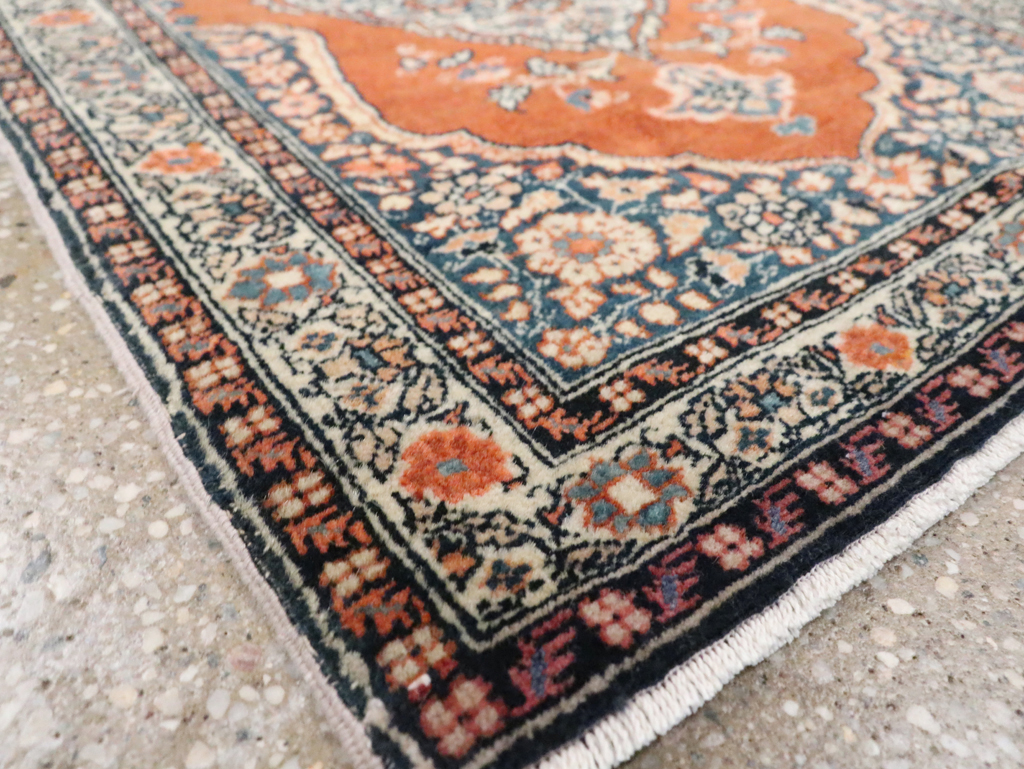 Antique Persian Tabriz Haji Jalili Throw Rug, No.29492 - Gsblank