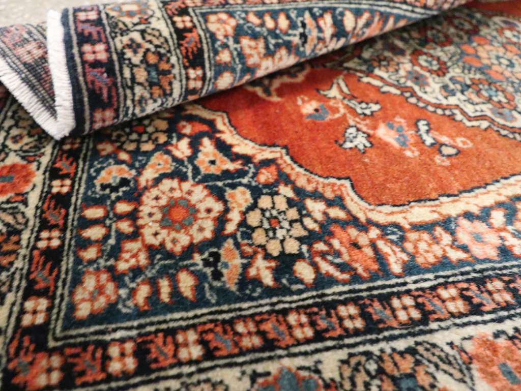 Antique Persian Tabriz Haji Jalili Throw Rug, No.29492 - Gsblank