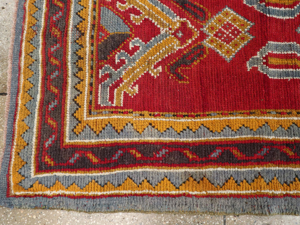 Antique Turkish Oushak Runner, No.29494 - Gsblank