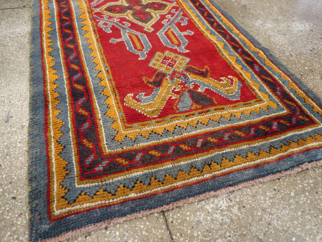 Antique Turkish Oushak Runner, No.29494 - Gsblank