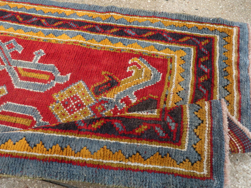 Antique Turkish Oushak Runner, No.29494 - Gsblank