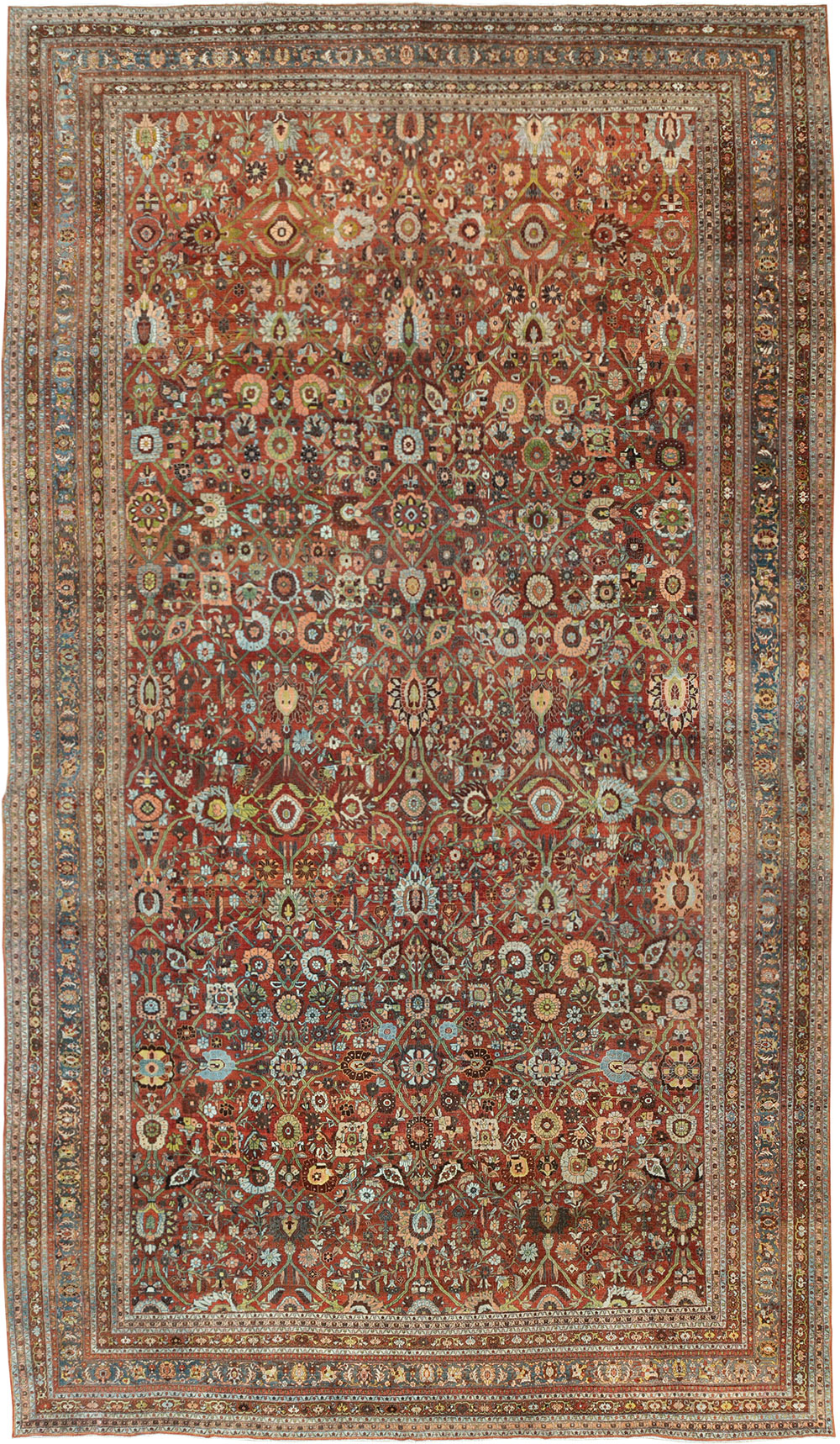 Antique Persian Bidjar Oversize Carpet, No.29500 - Gsblank
