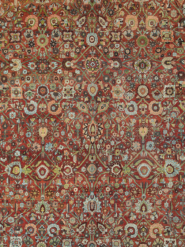 Antique Persian Bidjar Oversize Carpet, No.29500 - Gsblank