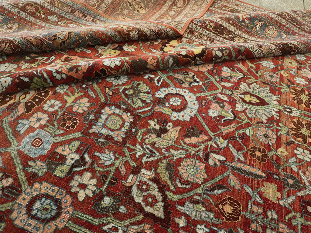 Antique Persian Bidjar Oversize Carpet, No.29500 - Gsblank