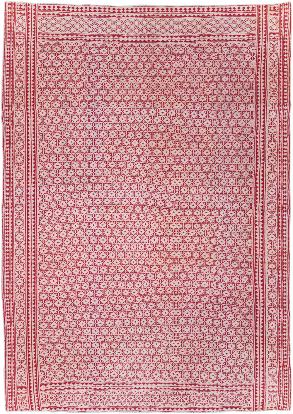 Vintage Persian Flatweave Kilim Room Size Carpet, No.29502 - Gsblank