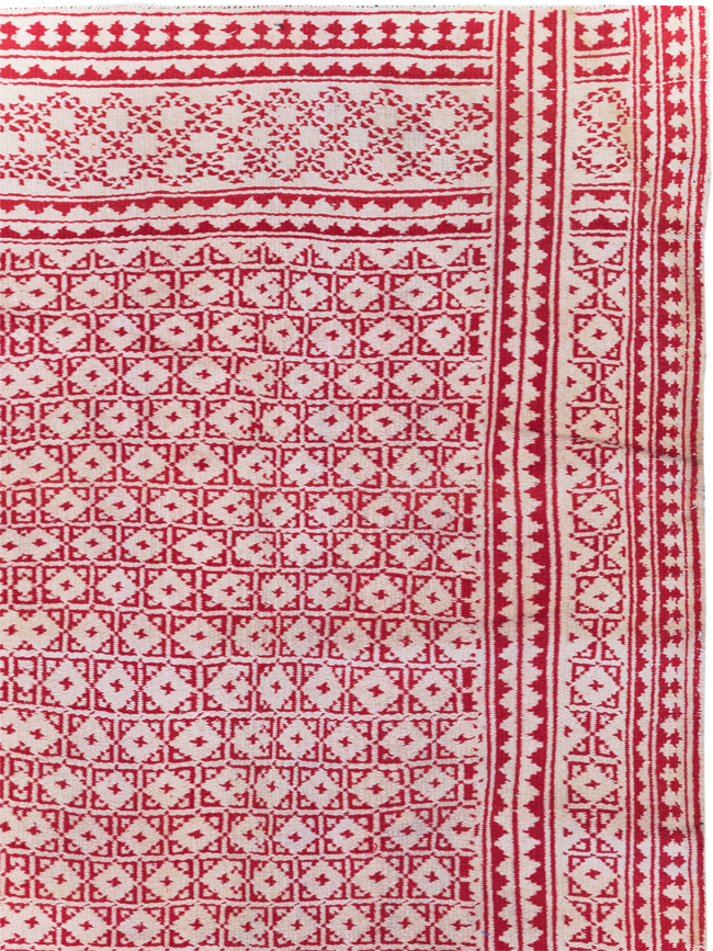 Vintage Persian Flatweave Kilim Room Size Carpet, No.29502 - Gsblank