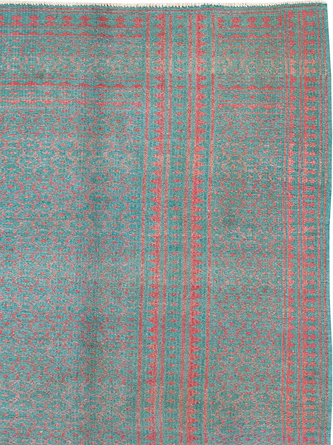 Vintage Persian Flatweave Kilim Accent Rug, No.29504 - Gsblank