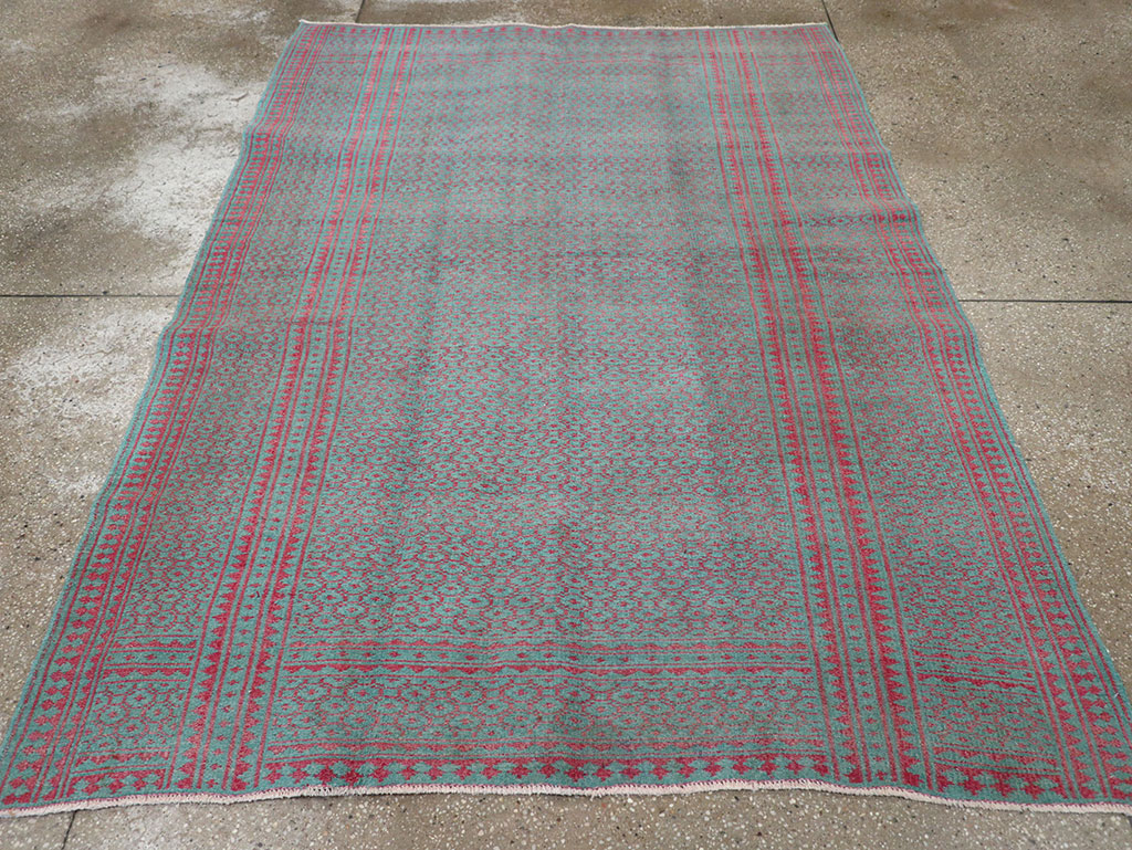 Vintage Persian Flatweave Kilim Accent Rug, No.29504 - Gsblank