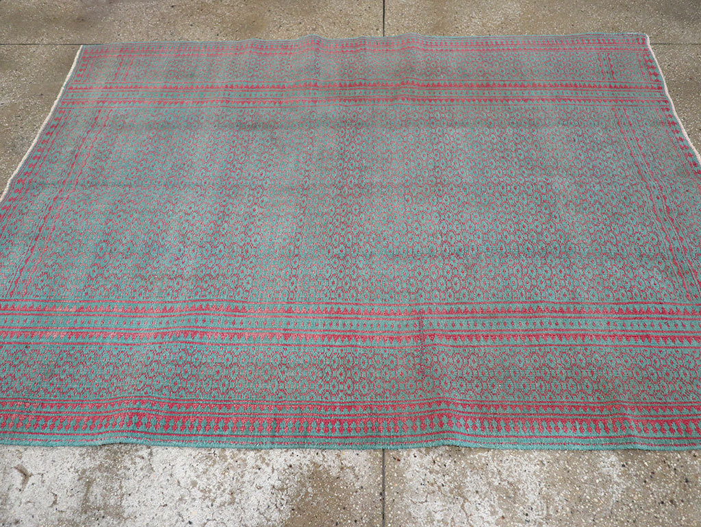 Vintage Persian Flatweave Kilim Accent Rug, No.29504 - Gsblank