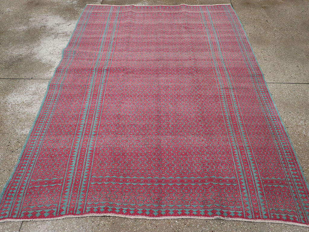 Vintage Persian Flatweave Kilim Accent Rug, No.29504 - Gsblank