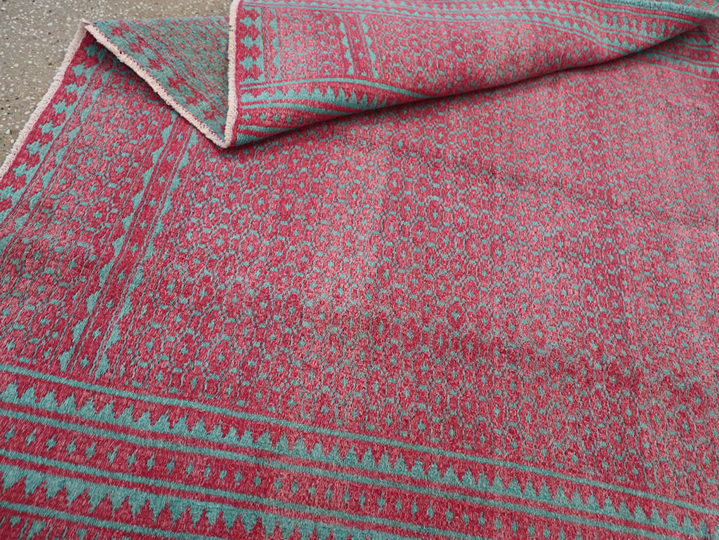 Vintage Persian Flatweave Kilim Accent Rug, No.29504 - Gsblank