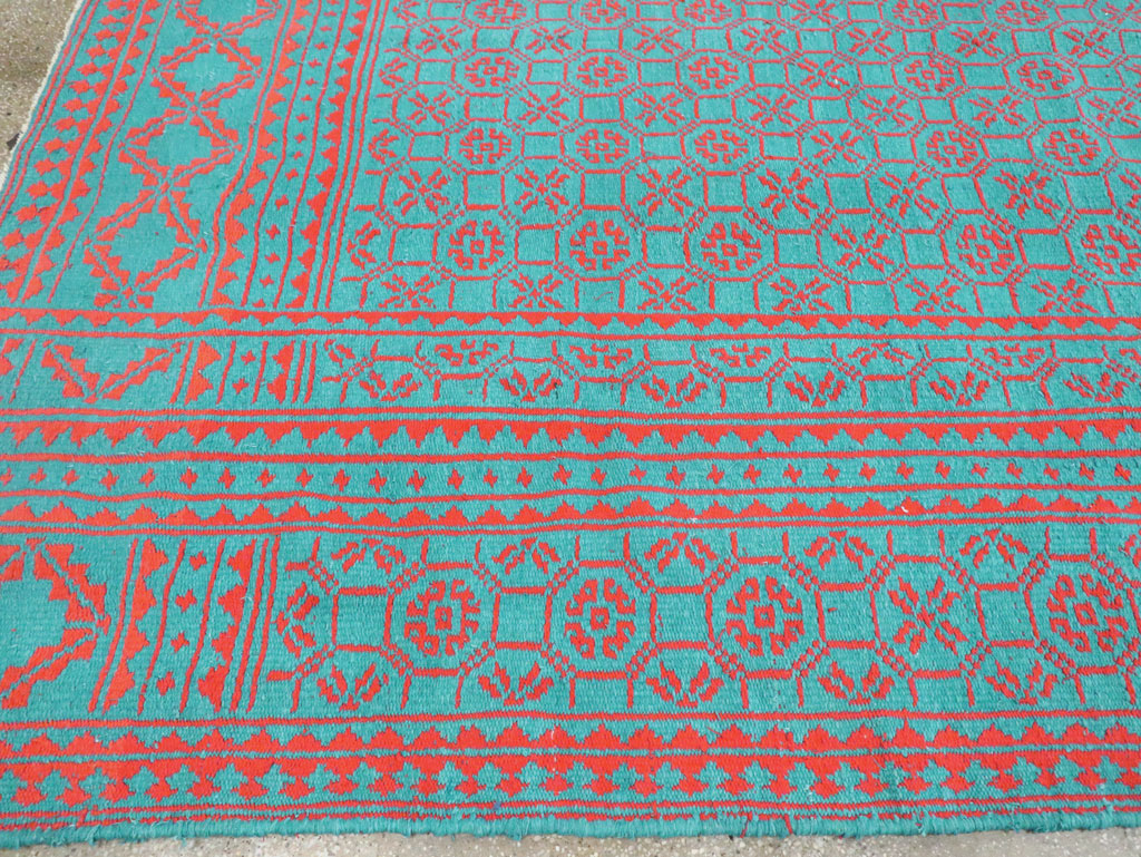 Vintage Persian Flatweave Kilim Room Size Carpet, No.29507 - Gsblank