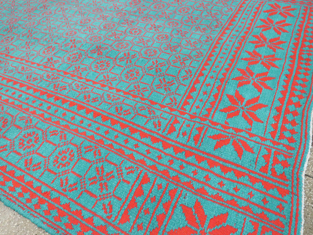 Vintage Persian Flatweave Kilim Room Size Carpet, No.29507 - Gsblank