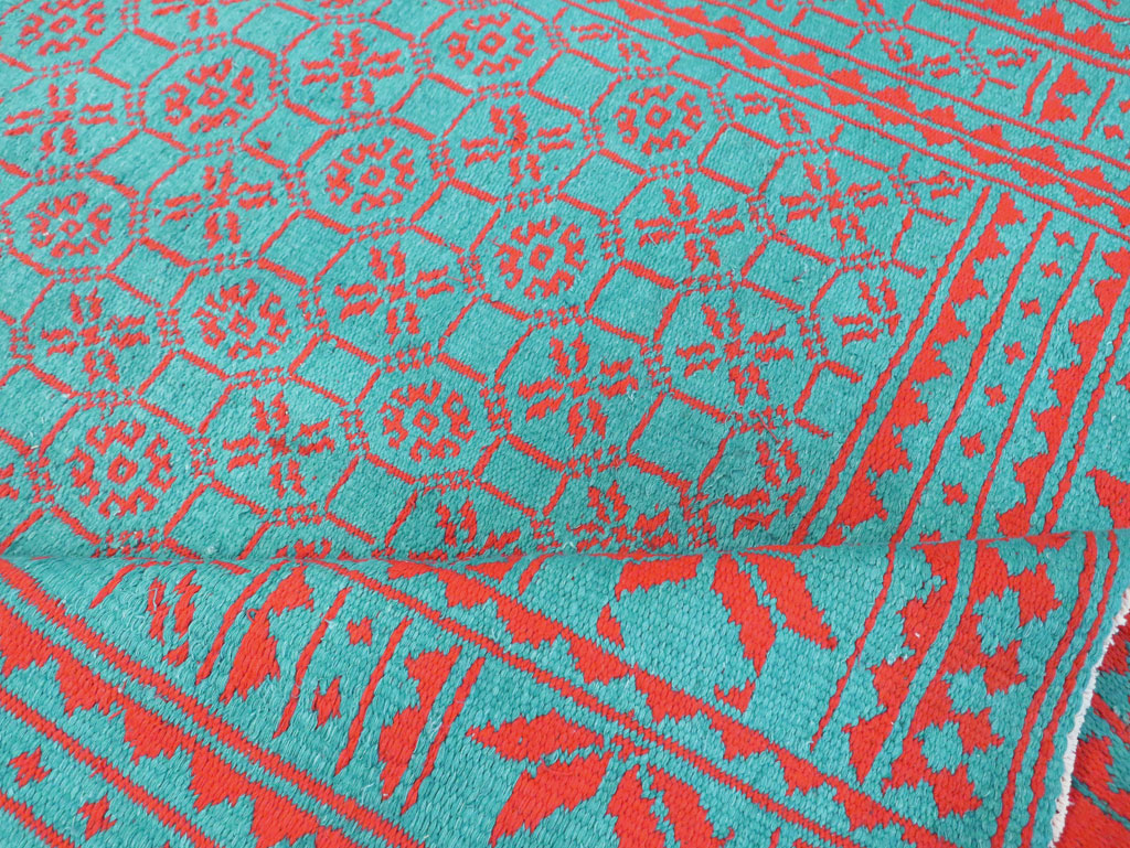 Vintage Persian Flatweave Kilim Room Size Carpet, No.29507 - Gsblank