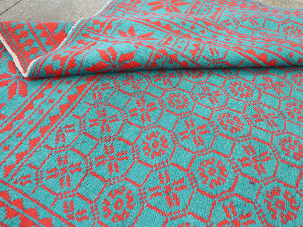 Vintage Persian Flatweave Kilim Room Size Carpet, No.29507 - Gsblank