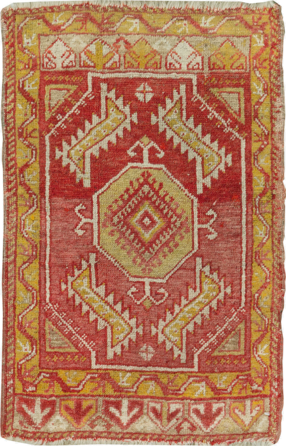 Vintage Turkish Anatolian Throw Rug, No.29512 - Gsblank