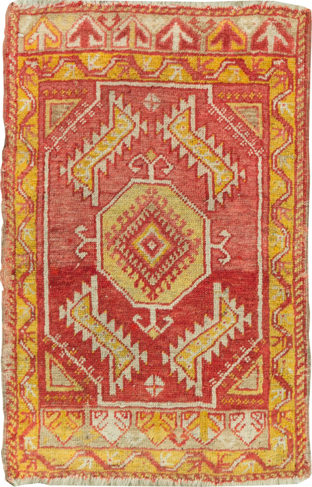 Vintage Turkish Anatolian Throw Rug, No.29512 - Gsblank