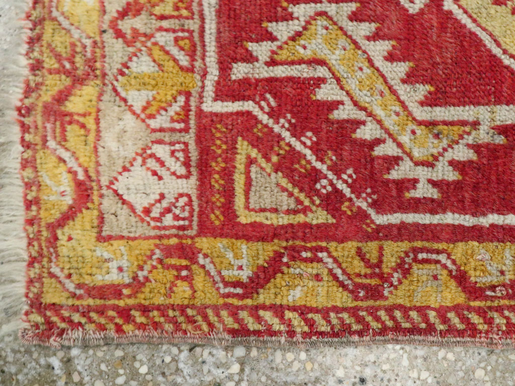 Vintage Turkish Anatolian Throw Rug, No.29512 - Gsblank