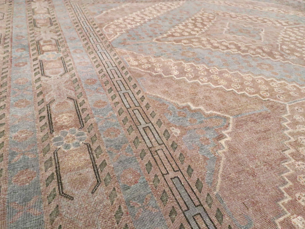 Antique East Turkestan Khotan Room Size Carpet, No.29518 - Gsblank