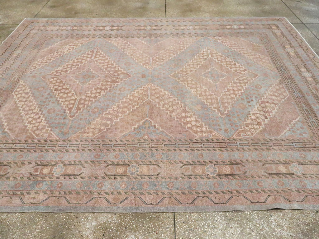 Antique East Turkestan Khotan Room Size Carpet, No.29518 - Gsblank
