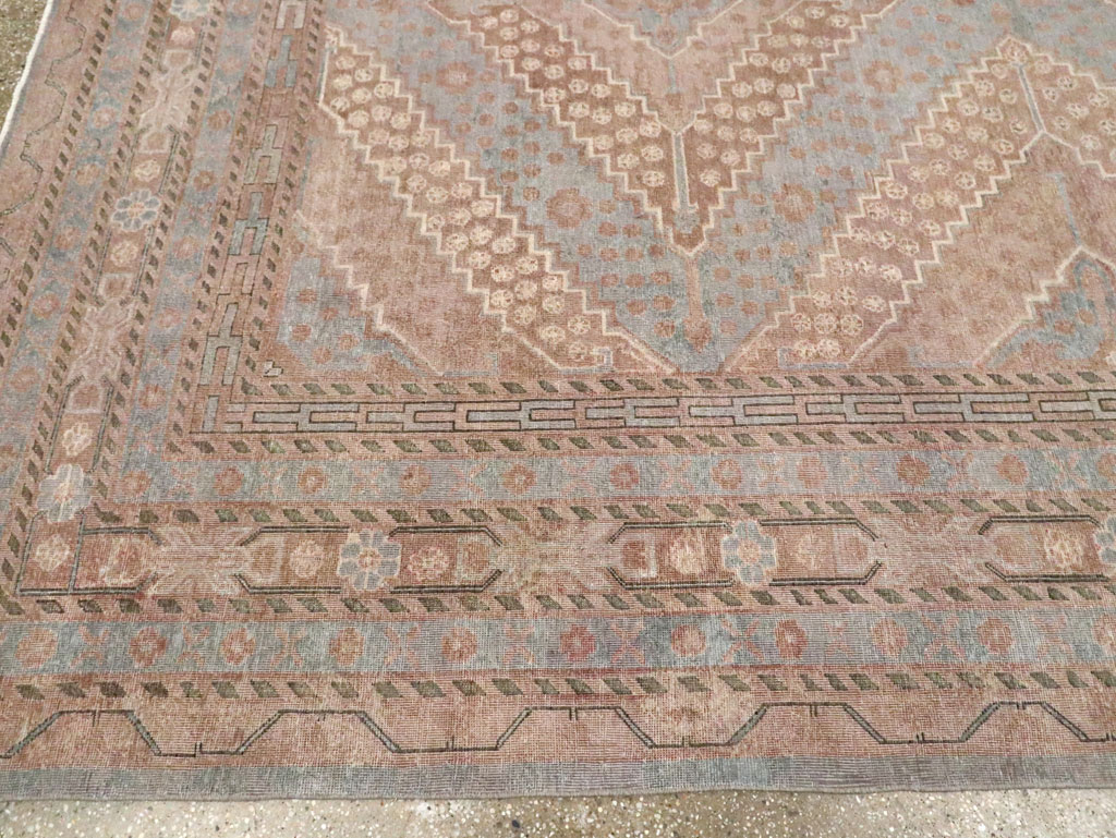 Antique East Turkestan Khotan Room Size Carpet, No.29518 - Gsblank