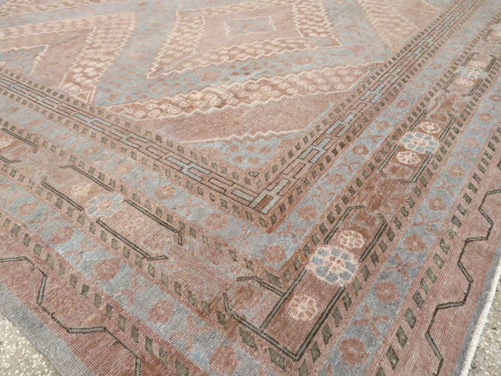 Antique East Turkestan Khotan Room Size Carpet, No.29518 - Gsblank