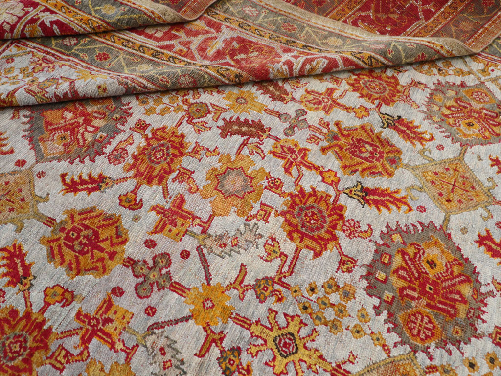 Antique Turkish Oushak Carpet, No.29519 - Gsblank