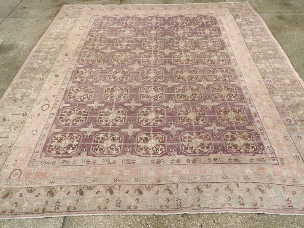 Antique Khotan Square Carpet, No.29521 - Gsblank