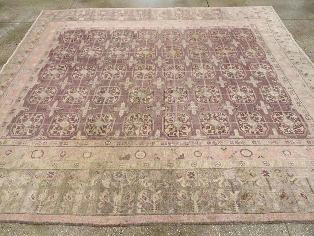 Antique Khotan Square Carpet, No.29521 - Gsblank