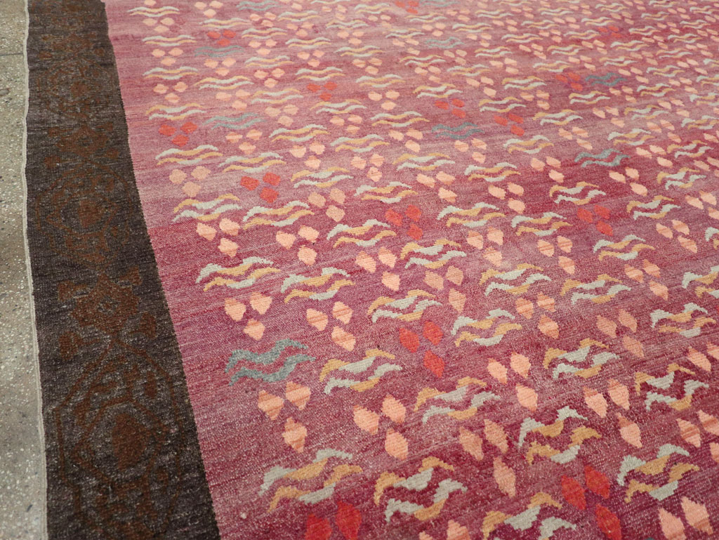 Vintage Turkish Cintamani Design Room Size Carpet, No.29529 - Gsblank