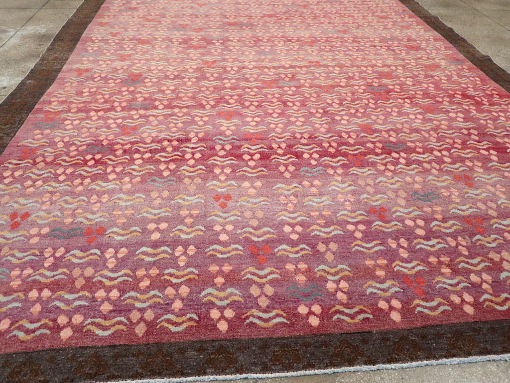 Vintage Turkish Cintamani Design Room Size Carpet, No.29529 - Gsblank