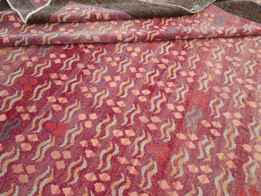 Vintage Turkish Cintamani Design Room Size Carpet, No.29529 - Gsblank