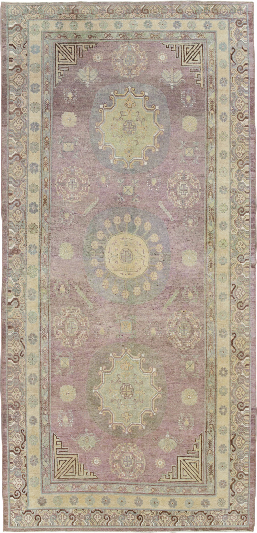 Antique East Turkestan Khotan Gallery Carpet, No.29531 - Gsblank