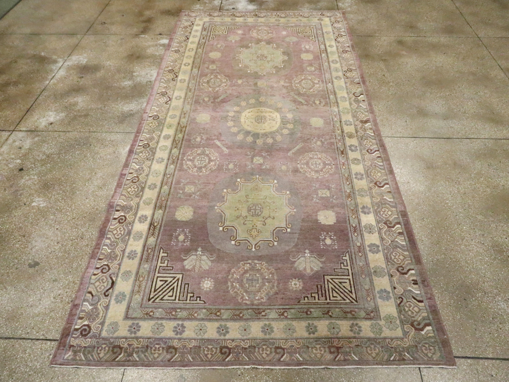 Antique East Turkestan Khotan Gallery Carpet, No.29531 - Gsblank