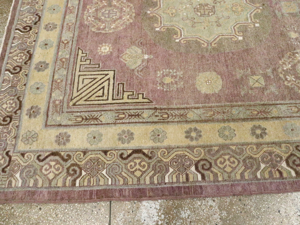 Antique East Turkestan Khotan Gallery Carpet, No.29531 - Gsblank