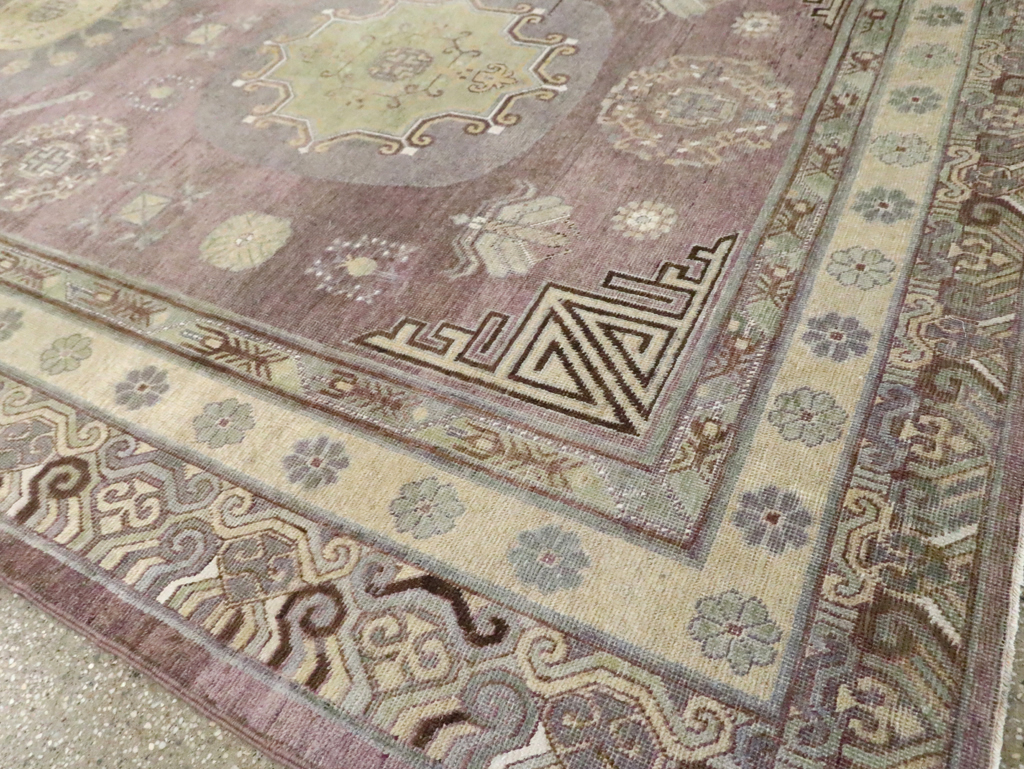 Antique East Turkestan Khotan Gallery Carpet, No.29531 - Gsblank