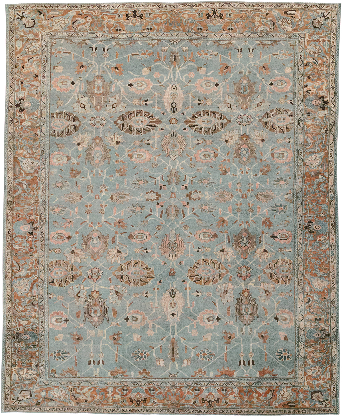 Antique Persian Malayer Room Size Carpet, No.29535 - Gsblank