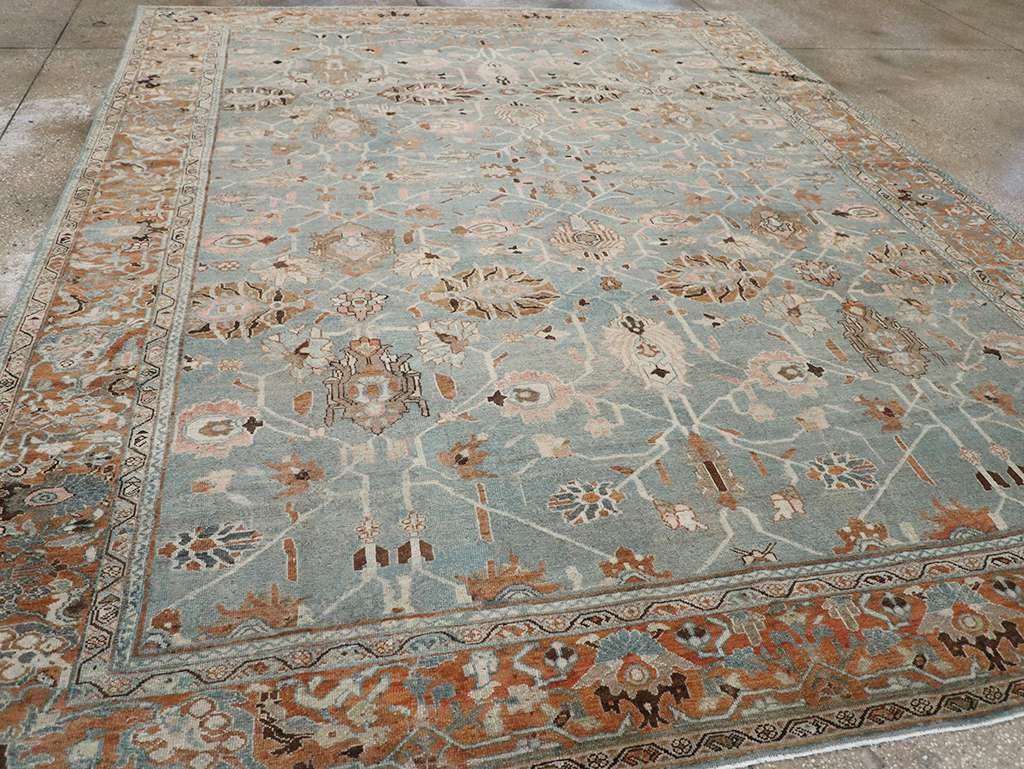 Antique Persian Malayer Room Size Carpet, No.29535 - Gsblank