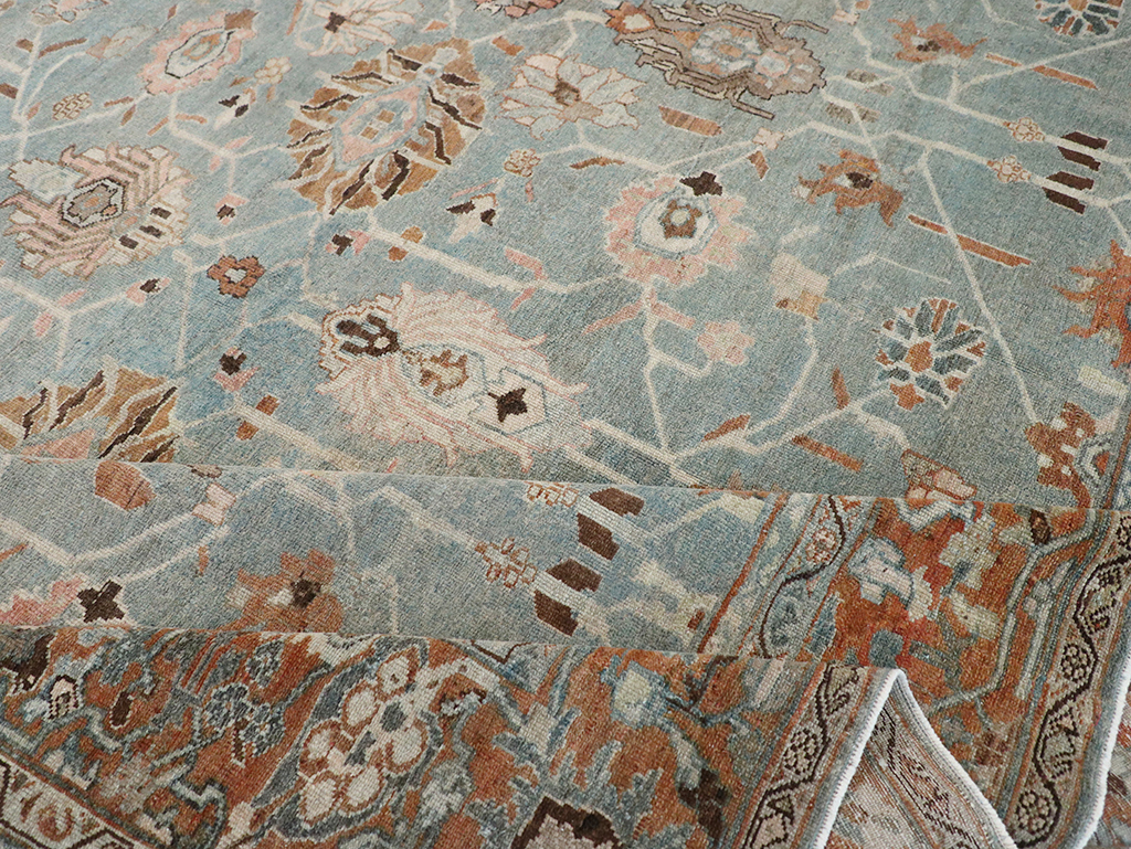 Antique Persian Malayer Room Size Carpet, No.29535 - Gsblank