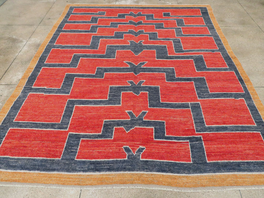 Contemporary Turkish Tulu Room Size Carpet, No.29539 - Gsblank