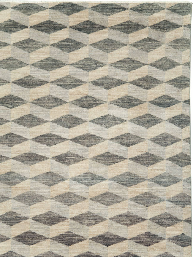 Contemporary Turkish Anatolian Room Size Carpet, No.29541 - Gsblank