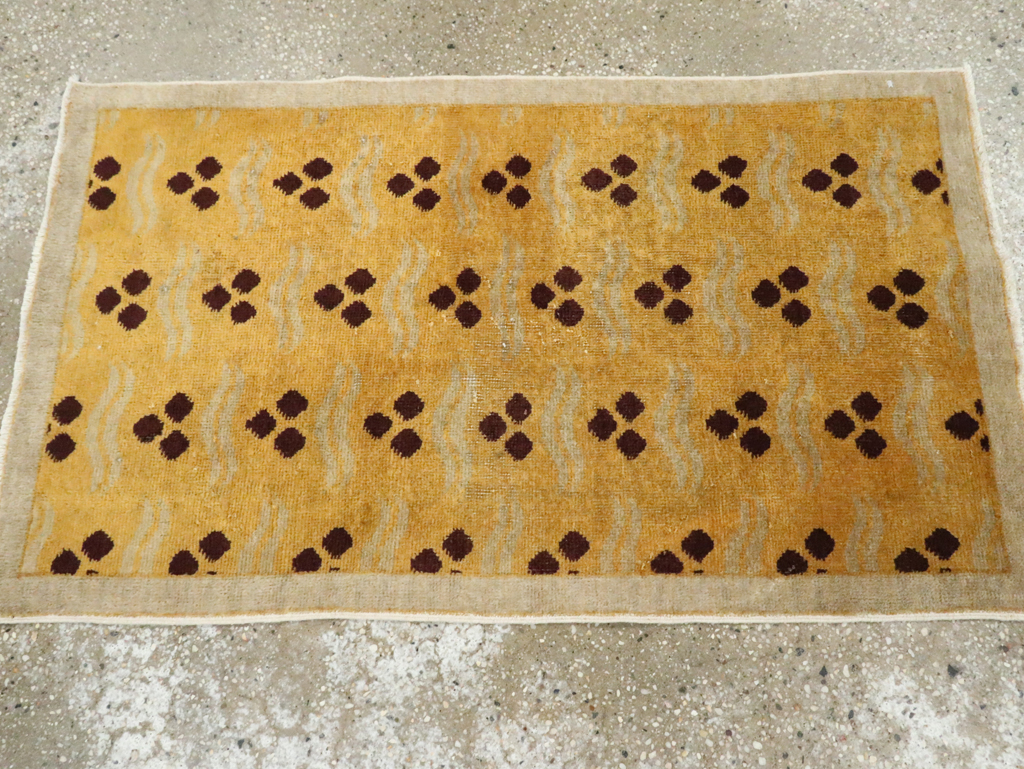 Vintage Anatolian Deco Rug, No.29543 - Gsblank