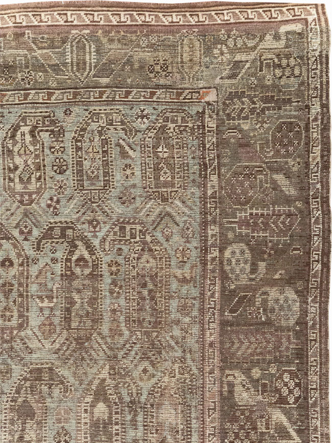 Antique Persian Afshar Accent Carpet, No.29559 - Gsblank
